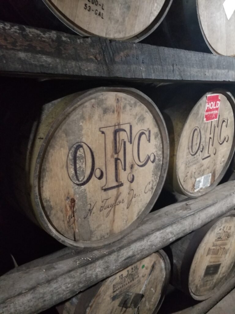 Photos from Buffalo Trace Distillery Tour. OFC barrels. Old Fashion Copper batch.