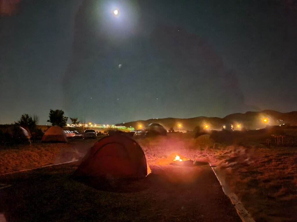 Camping Night in Bear Creek Lake Park 